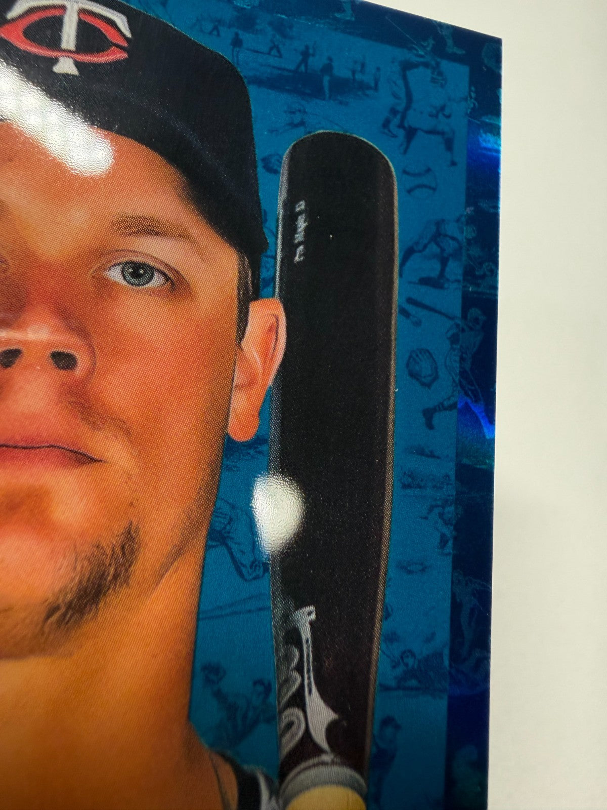 Justin Morneau 2022 Topps Chrome Platinum Anniversary Toile White Blue /199 #453