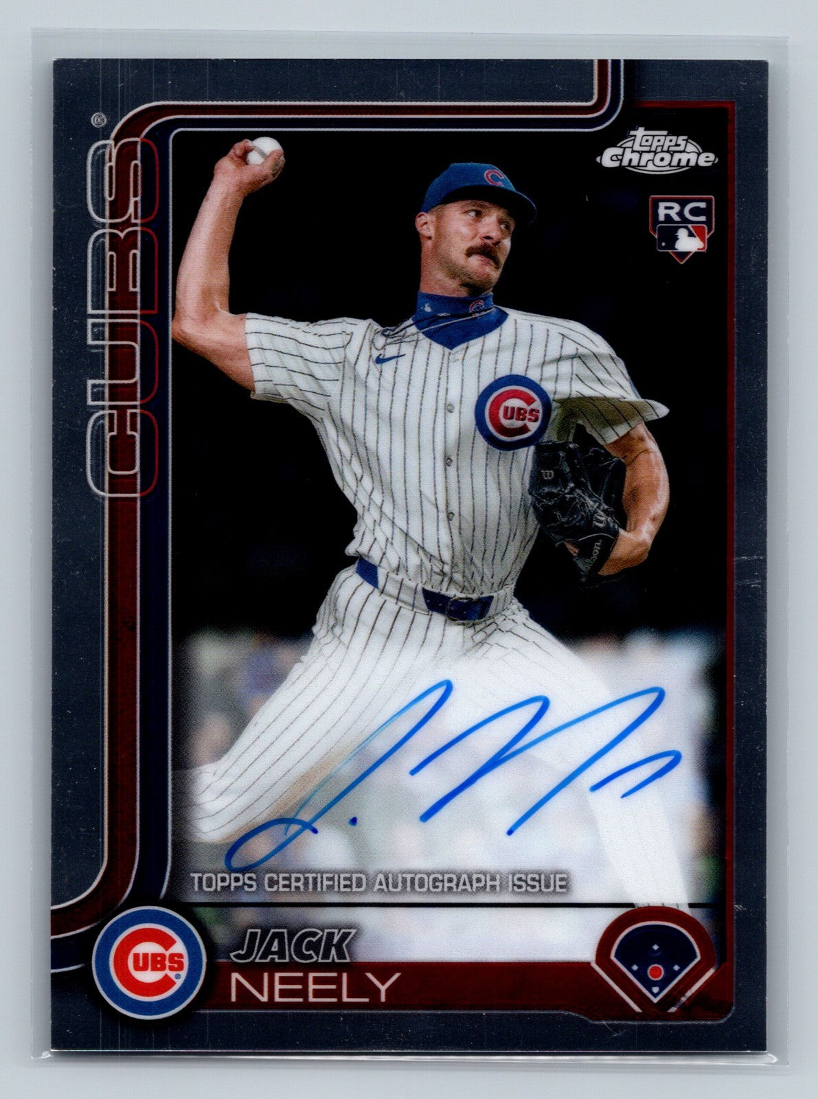Jack Neely 2025 Topps Chrome Auto RC #RA-JNE Cubs