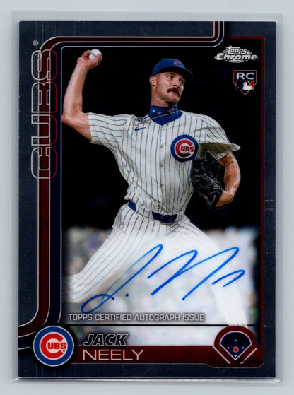 Jack Neely 2025 Topps Chrome Auto RC #RA-JNE Cubs