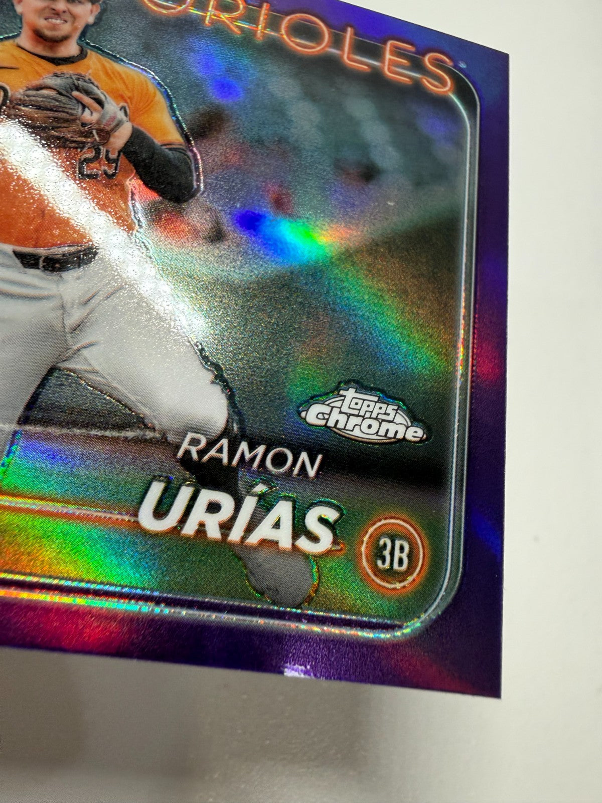 Ramon Urias 2024 Topps Chrome Update Purple Refractor /250 #USC54 Orioles