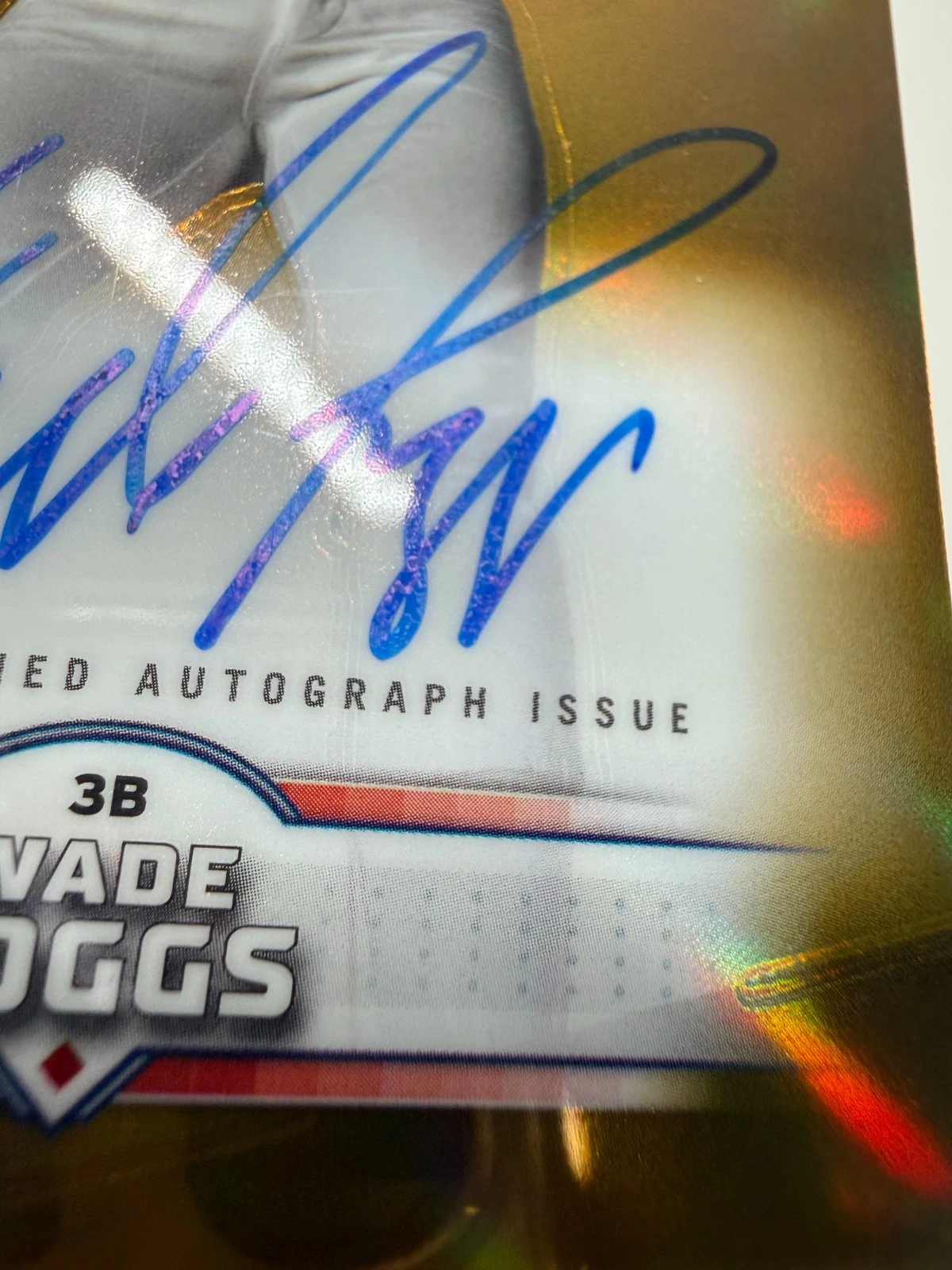 Wade Boggs 2025 Topps Stadium Club Chrome Gold Refractor Auto /50 #SCCA-WB