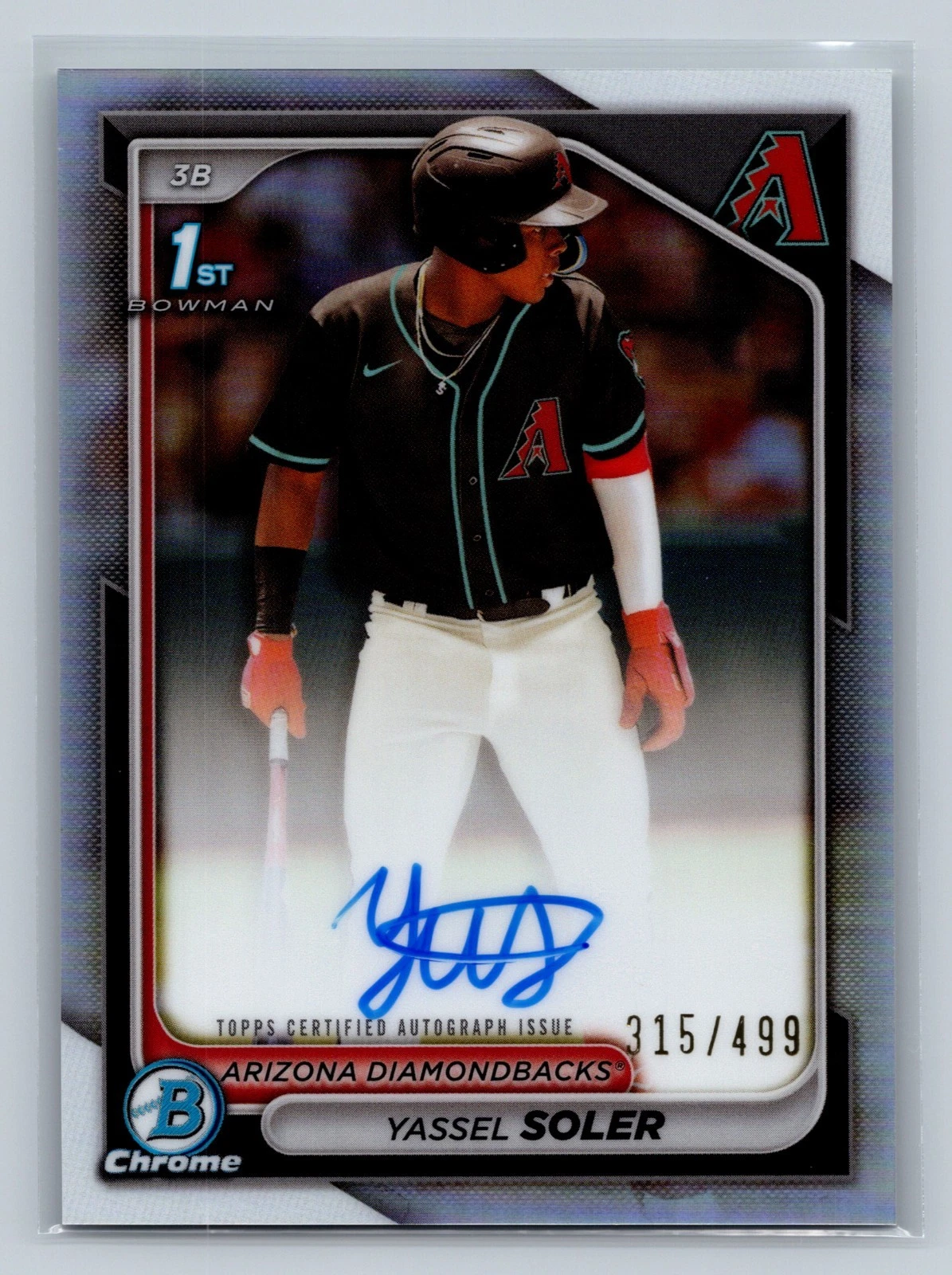 Yassel Soler 2024 Bowman Draft Chrome 1st Refractor Auto /499 #CPA-YSO