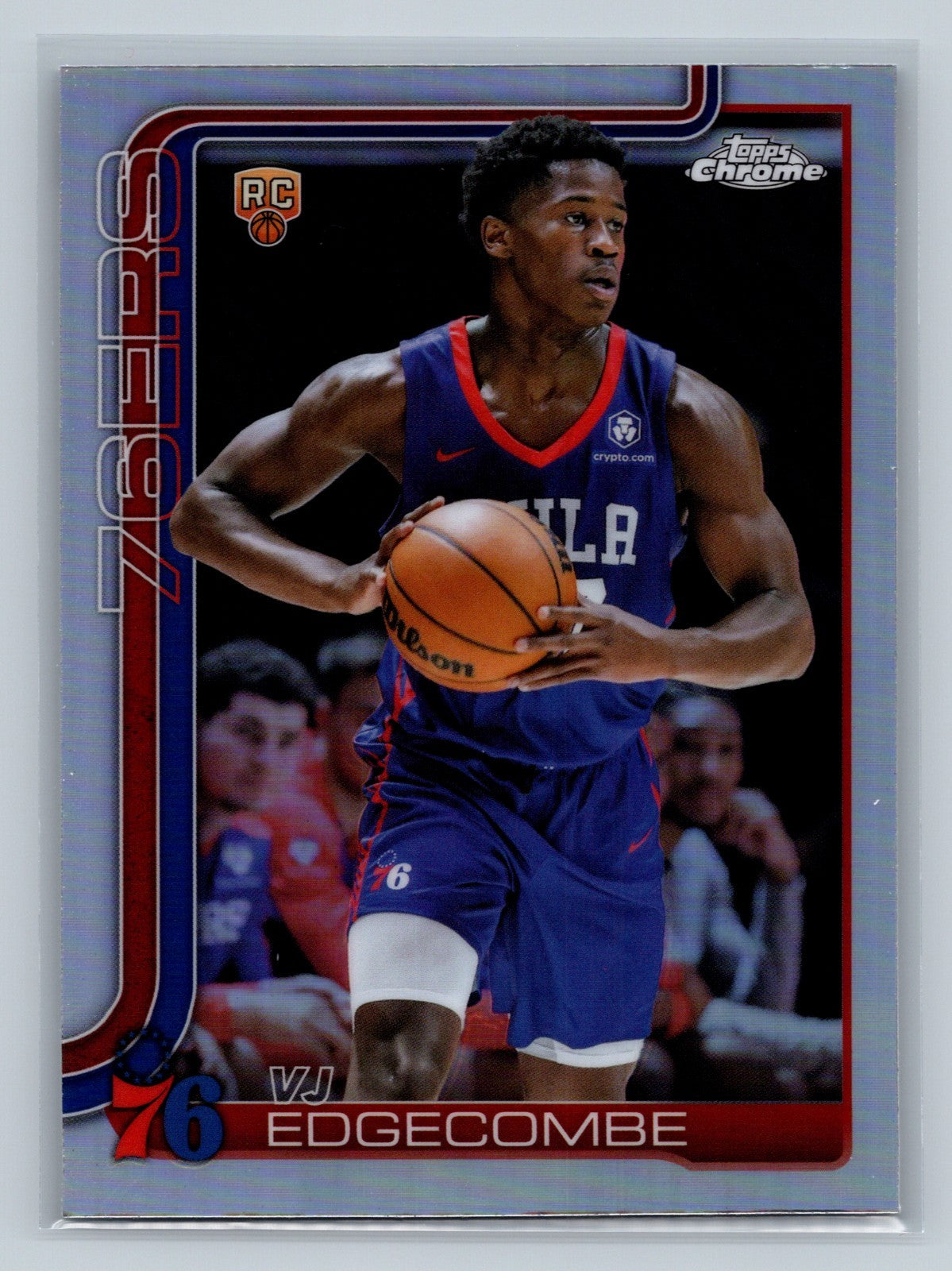 VJ Edgecombe 2025 Topps Chrome Refractor RC #253 76ERS