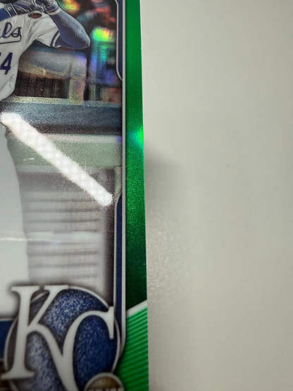Javier Vaz 2025 Bowman Chrome 1st Green Refractor Auto /99 #CPA-JVA Royals
