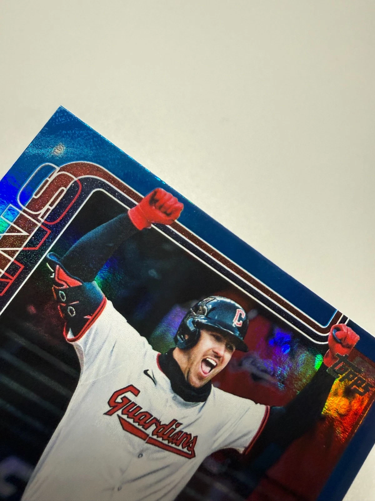 Nolan Jones 2025 Topps Update Series Blue Foil /150 #US341 Guardians