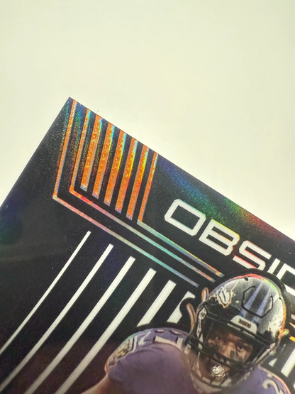 J.K. Dobbins 2020 Panini Obsidian Volcanic Orange Etch Patch /75 #VM-23 Ravens