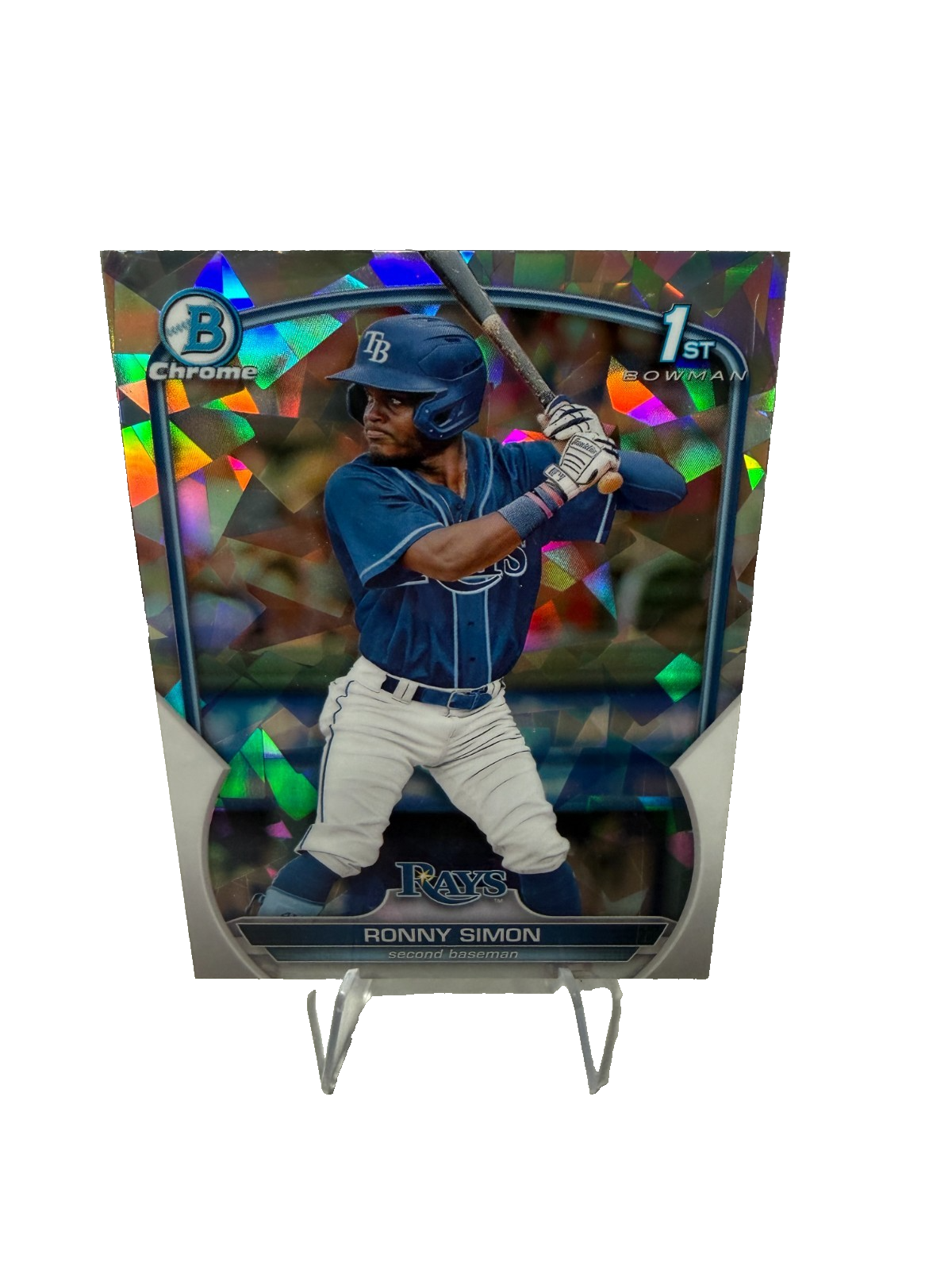 Ronny Simon 2023 Bowman Chrome 1st Atomic Refractor #BCP-112 Rays