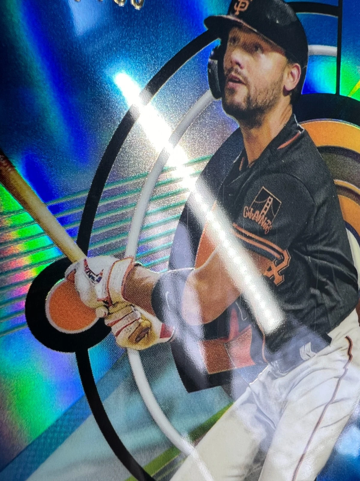 Michael Conforto 2023 Topps Finest Blue Refractor /150 #45 Giants