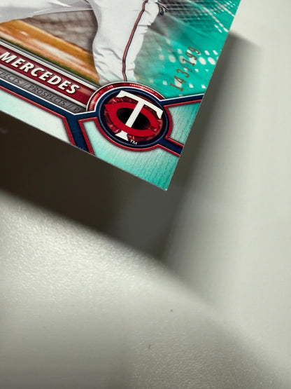 Yasser Mercedes 2022 Bowman Draft Paper Aqua /199 #BD-11 Twins