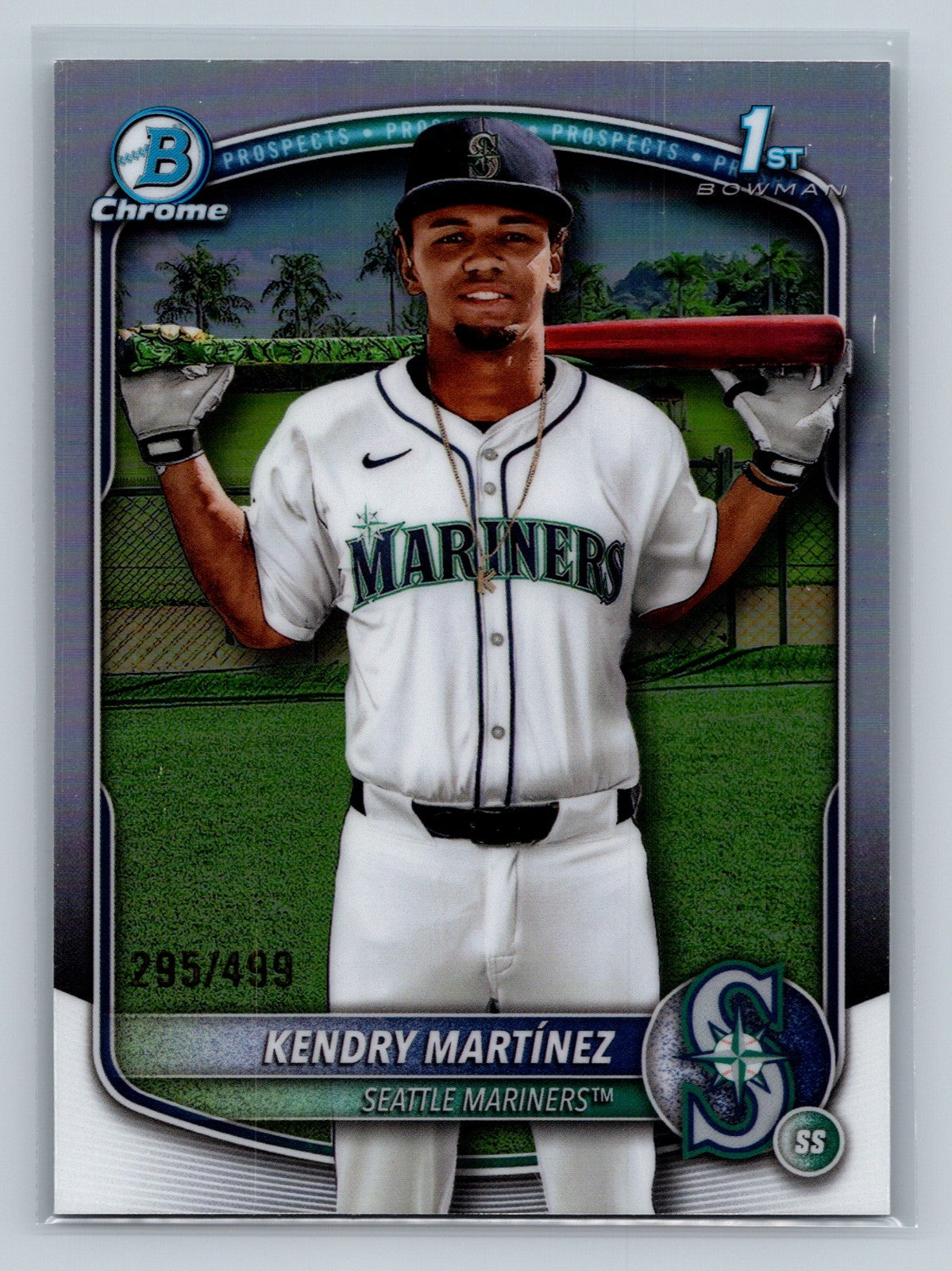 Kendry Martinez 2025 Bowman Chrome 1st Refractor /499 #BCP-159 Mariners