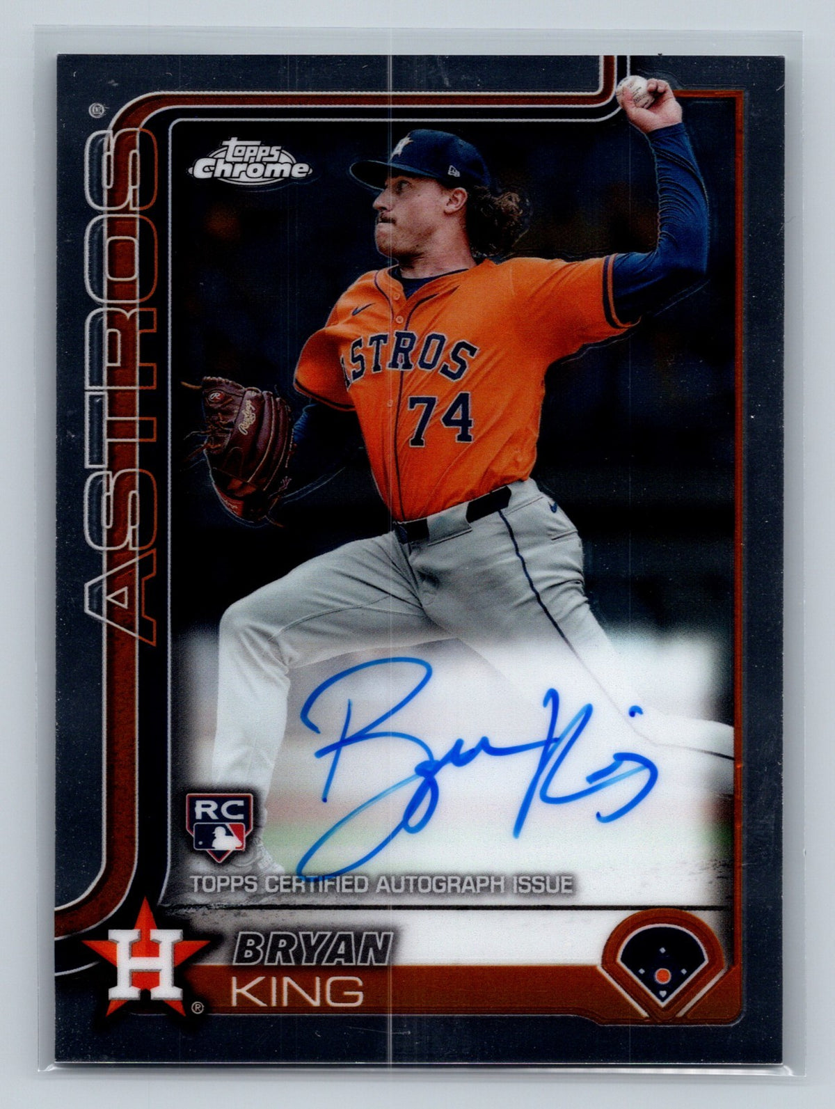 Bryan King 2025 Topps Chrome Auto RC #RA-BK Astros