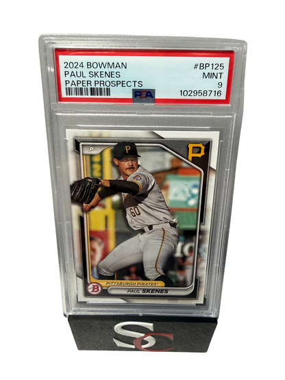 Paul Skenes 2024 Bowman Paper Prospects #BP-125 Pirates PSA 9 Mint