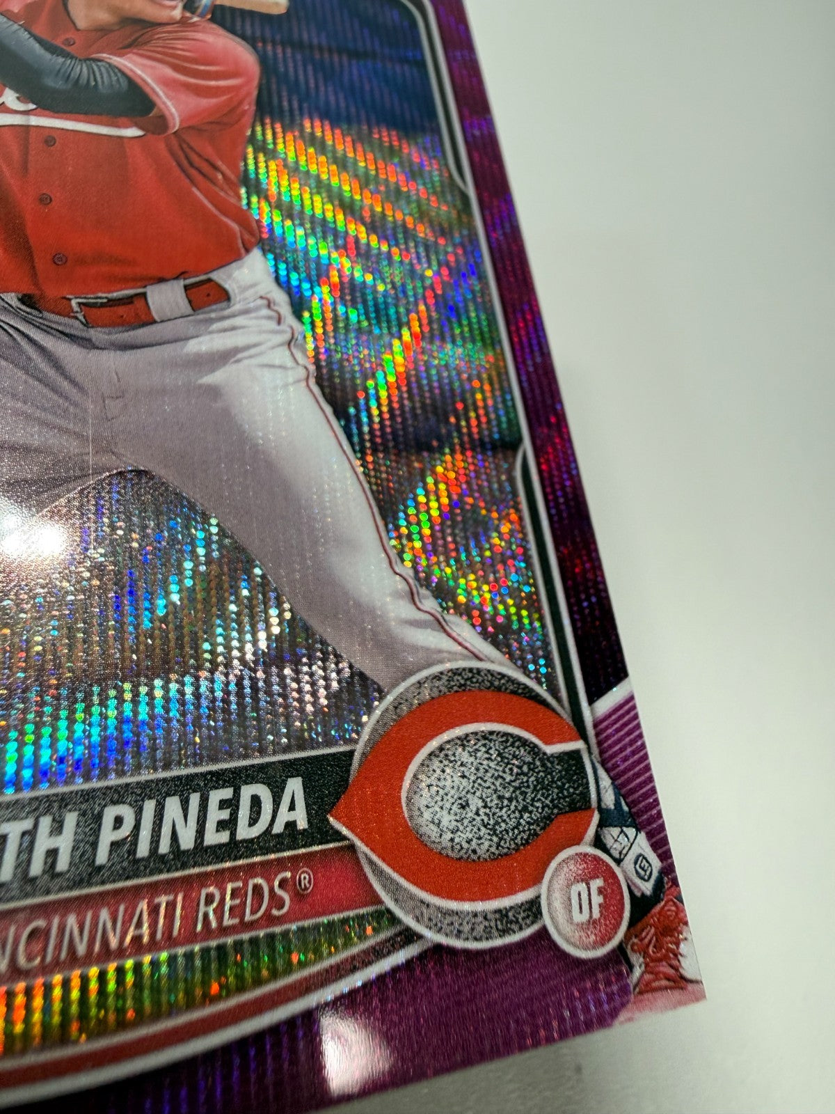 Esmith Pineda 2025 Bowman Chrome 1st Fuchsia Wave Refractor /199 #BCP-37 Reds