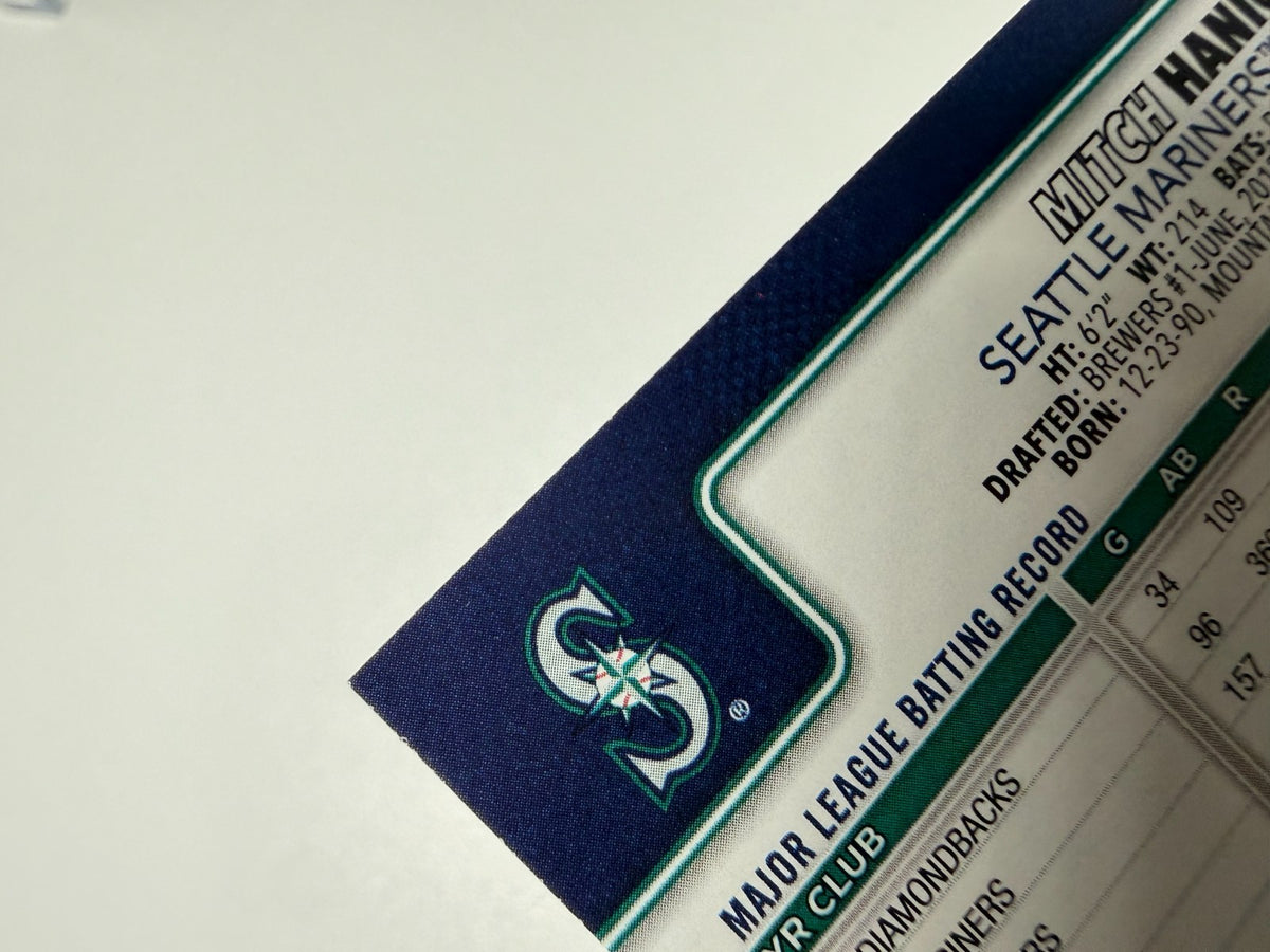Mitch Haniger 2025 Topps Series 1 Team Logo Border #15 Mariners
