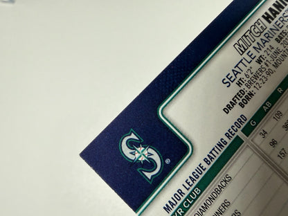 Mitch Haniger 2025 Topps Series 1 Team Logo Border #15 Mariners