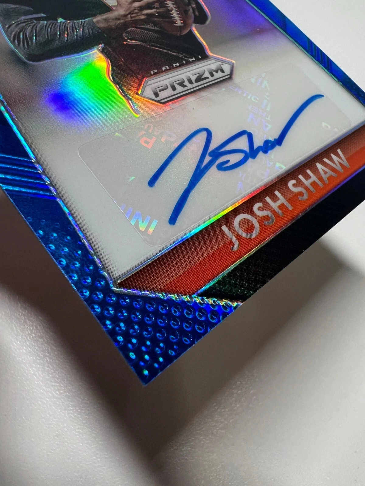 Josh Shaw 2015 Panini Prizm Blue Auto RC /199 #RS-JS Bengals