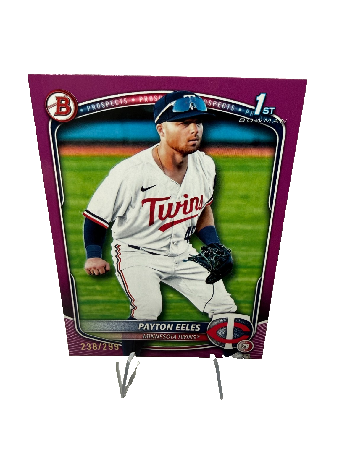 Payton Eeles 2025 Bowman 1st Paper Fuchsia /299 #BP-78 Twins