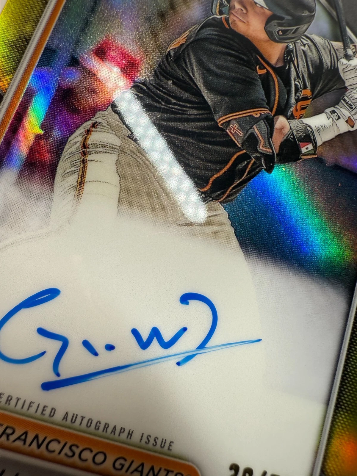 Guillermo Williamson 2024 Bowman Chrome 1st Yellow Refractor Auto /75 #CPA-GWI