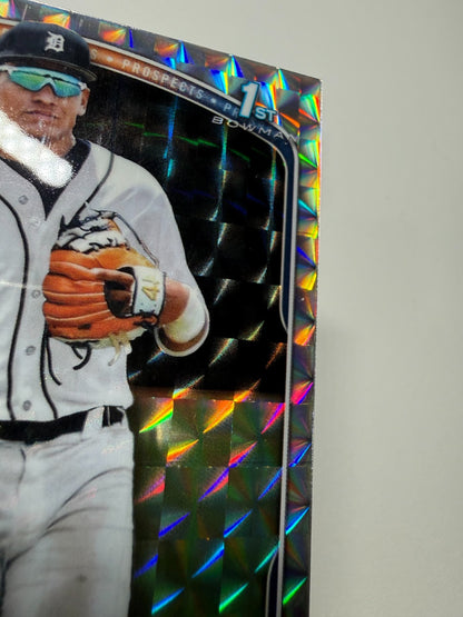 Nestor Miranda 2025 Bowman Chrome 1st Geometric Refractor /499 #Tigers