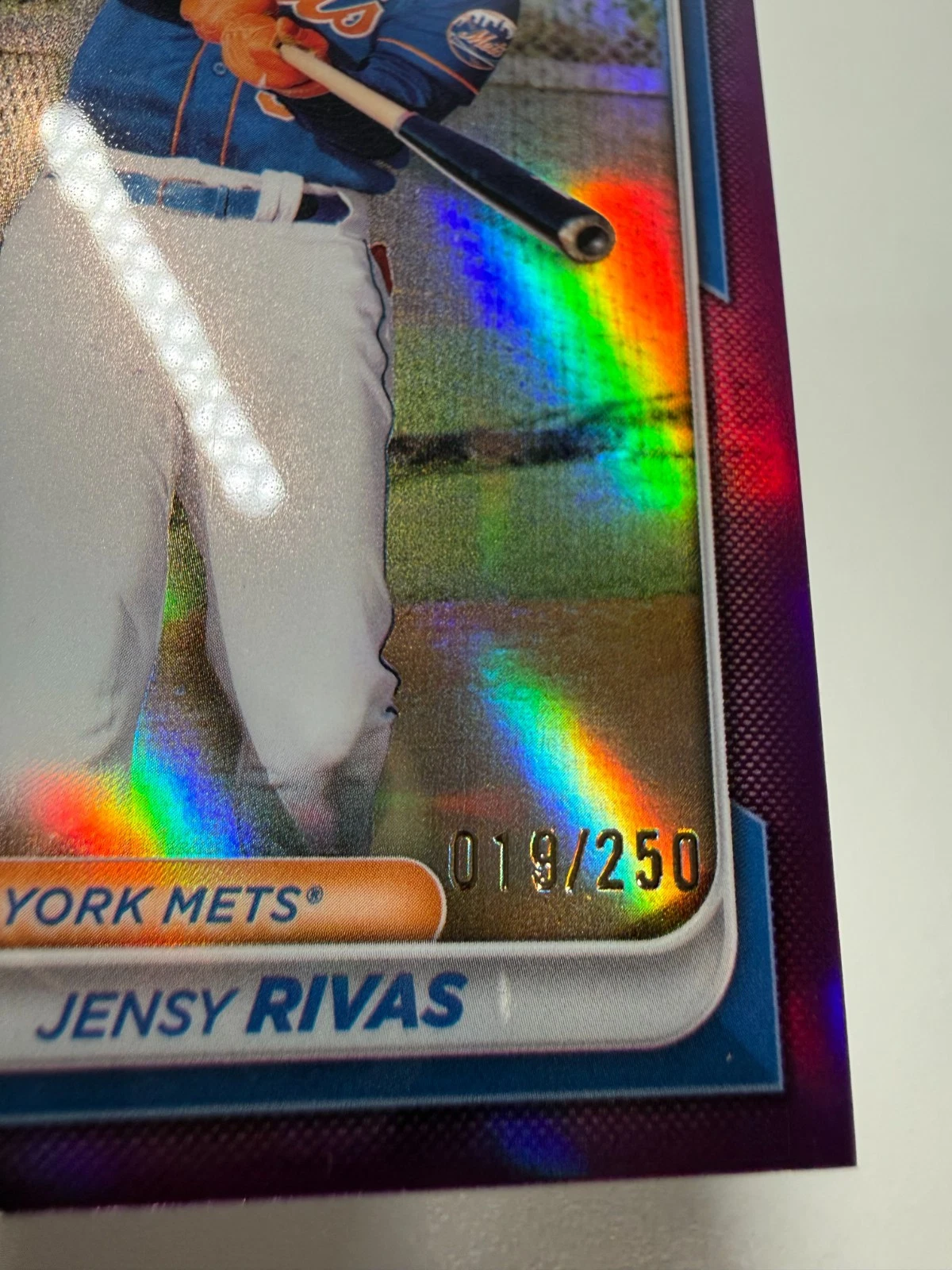 Jensy Rivas 2024 Bowman Chrome 1st Purple Refractor /250 #BCP-251 Mets