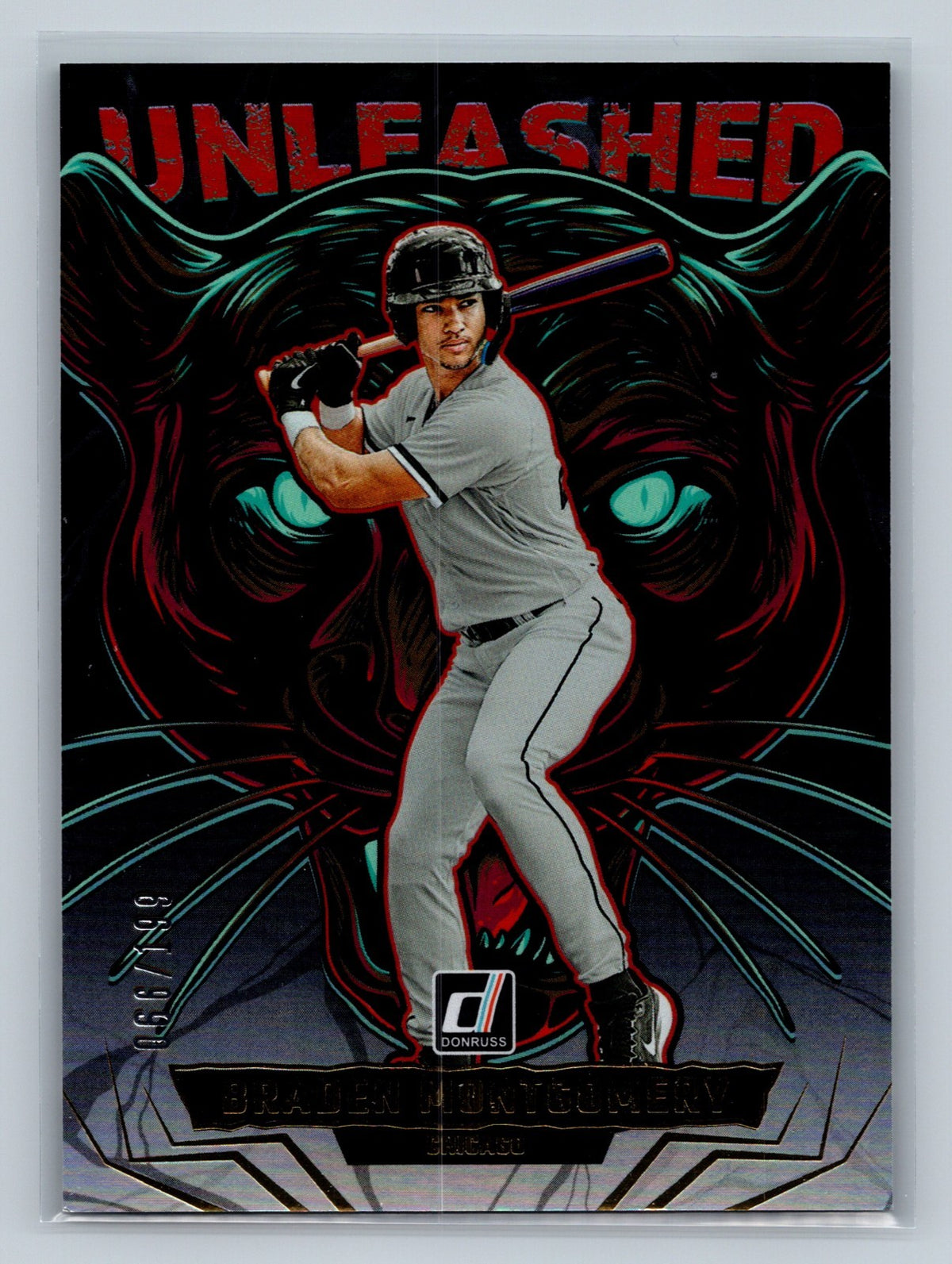 Braden Montgomery 2025 Panini Donruss Unleashed Hol/199 #17 White Sox