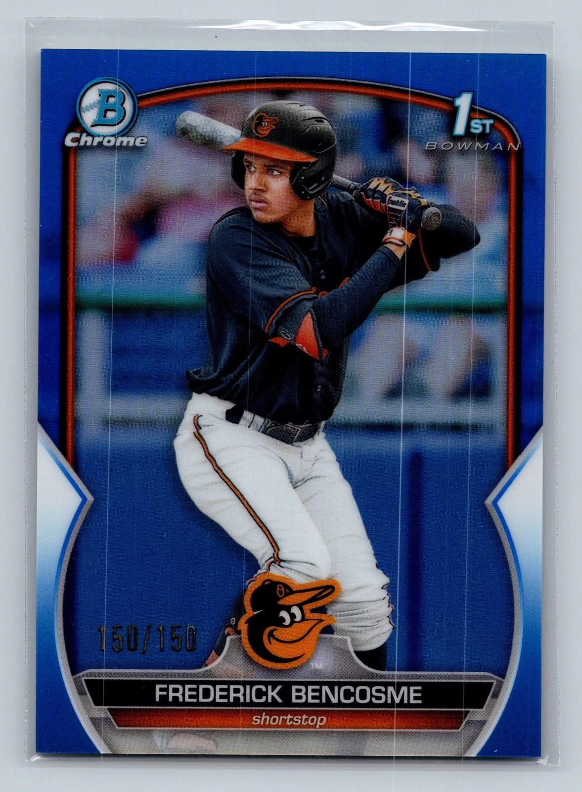 Frederick Bencosme 2023 Bowman Chrome 1st Blue Refractor /150 #BCP-35 Orioles