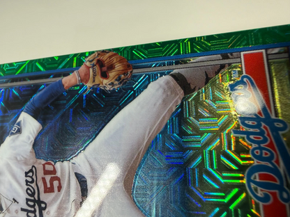 Mookie Betts 2026 Topps Series 1 Chrome Silver Pack Green /99 #91C-95 Dodgers
