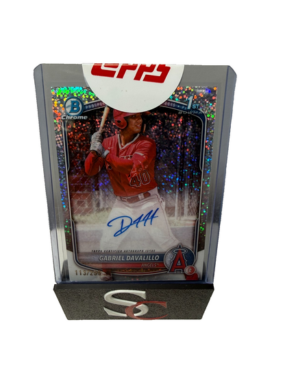 Gabriel Davalillo 2025 Bowman Chrome 1st Speckle Refractor Auto /299 #CPA-GD