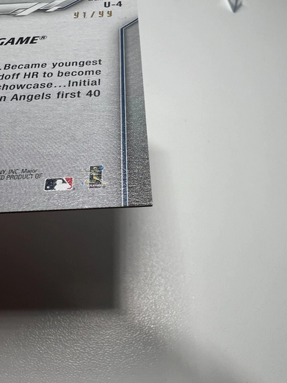 Mike Trout 2020 Topps Update All Star Game /99 #U-4 Angels