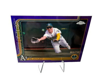 Jj Bleday 2025 Topps Chrome Purple Refractor /250 #183 Athletics