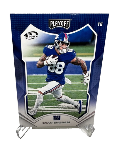 Evan Engram 2021 Panini Playoff 4th Down /25 #110 Giants
