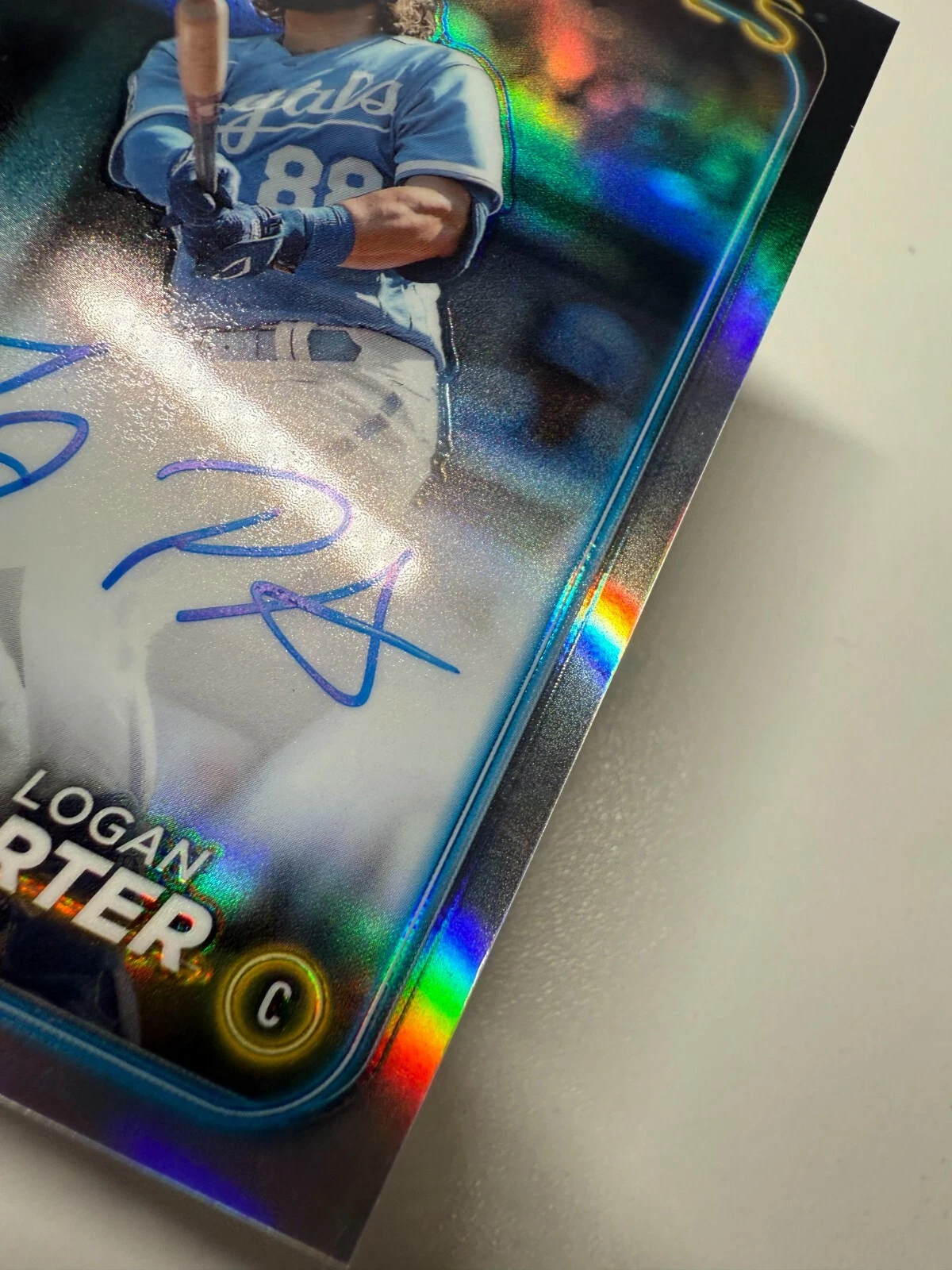 Logan Porter 2024 Topps Chrome Refractor RC /499 #RA-LP Royals