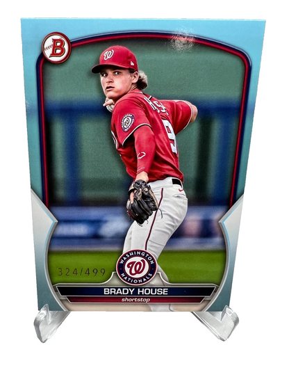 Brady House 2023 Bowman Paper Sky Blue /499 #BP-68 Nationals