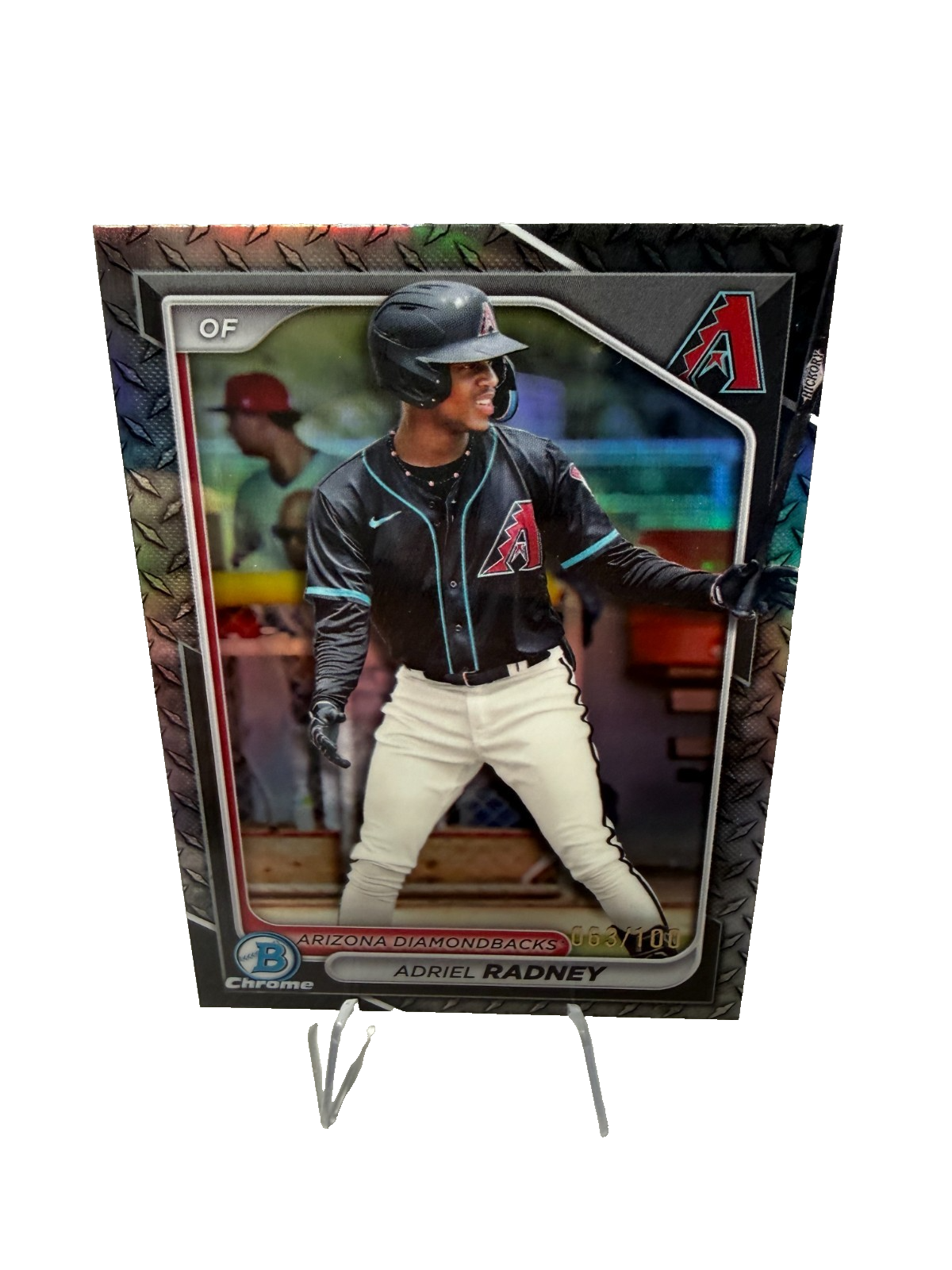 Adriel Radney 2024 Bowman Draft Chrome Steel Metal Refractor /100 #BDC-136