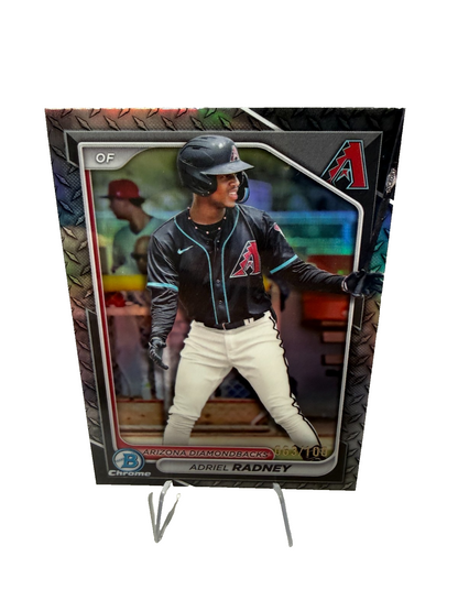 Adriel Radney 2024 Bowman Draft Chrome Steel Metal Refractor /100 #BDC-136