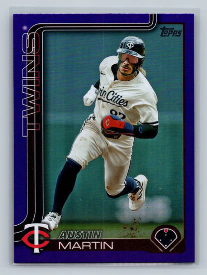 Austin Martin 2025 Topps Series 2 Purple Foil /250 #595 Twins