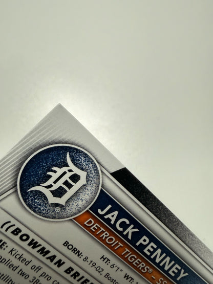 Jack Penney 2025 Bowman 1st Sky Blue Paper /499 #BP-60 Tigers
