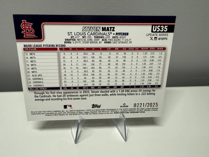 Steven Matz 2025 Topps Update Series Gold /2025 #US35 Cardinals