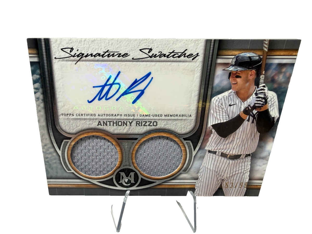 Anthony Rizzo 2023 Topps Museum Signature Swatches Dual Relic Auto /99