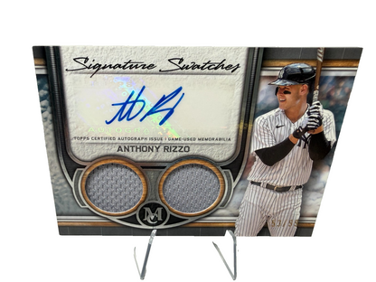 Anthony Rizzo 2023 Topps Museum Signature Swatches Dual Relic Auto /99