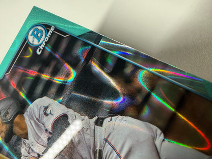 Bryan De La Cruz 2022 Bowman Chrome Aqua RayWave Refractor RC /199 #52 Marlins