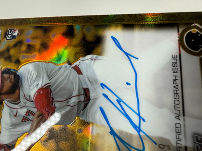 Rece Hinds 2025 Topps Chrome Gilded Refractor RC Auto /99 #CGA-RHI Reds