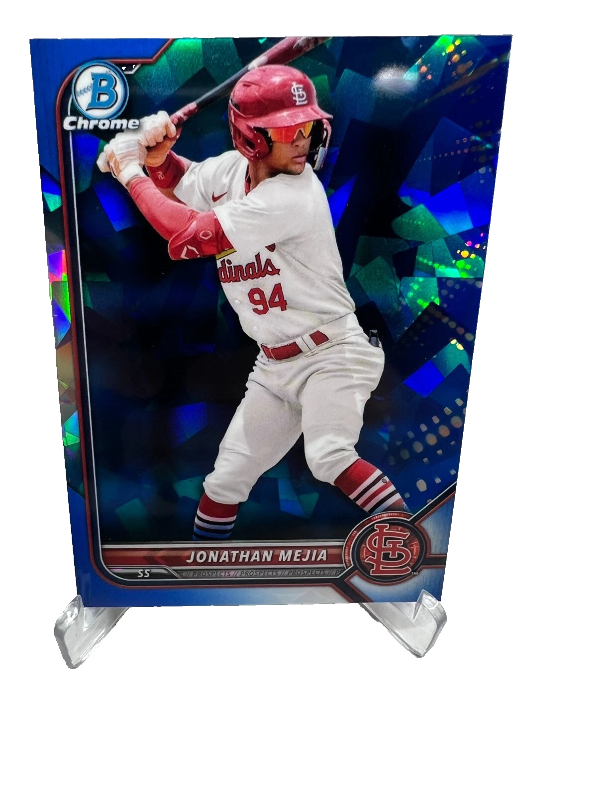 Jonathan Mejia 2022 Bowman Draft Chrome Sapphire #BDC-186 Cardinals