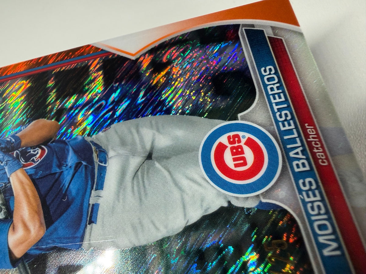 Moises Ballesteros 2023 Bowman Chrome 1st Orange Shimmer Refractor /25 #BCP-11