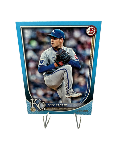 Cole Ragans 2025 Bowman Sky Blue /499 #40 Royals
