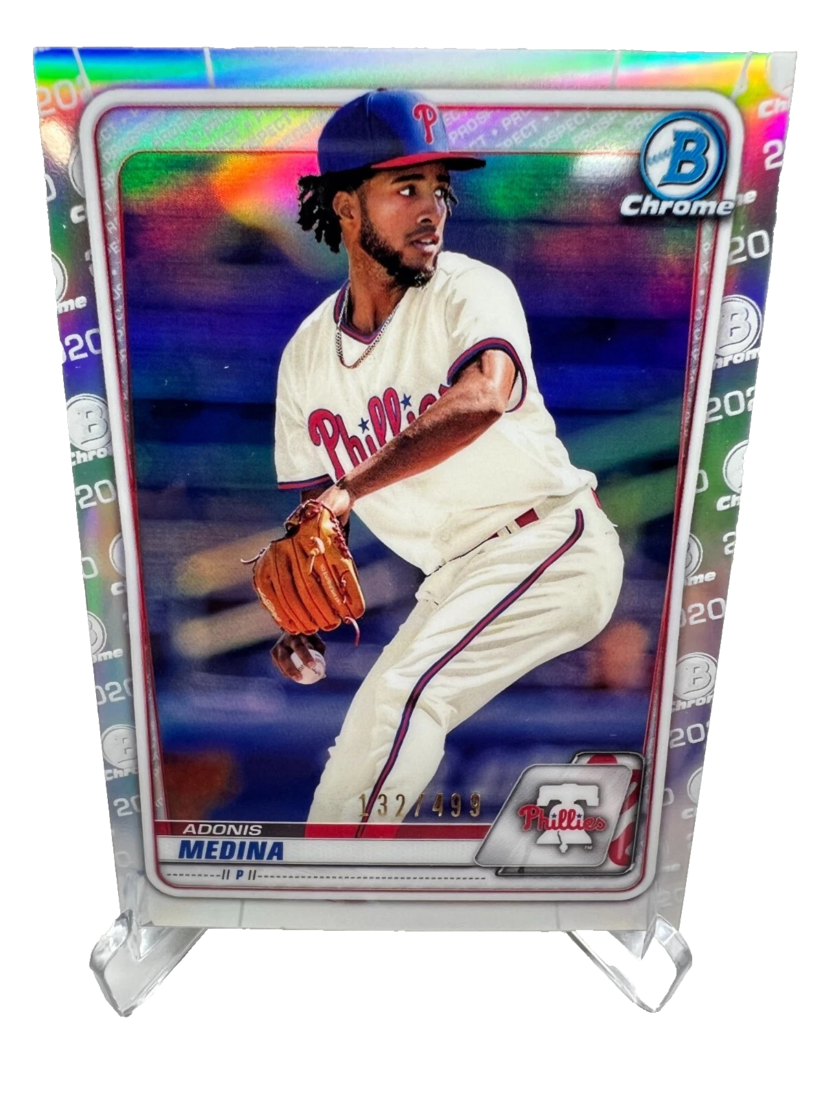 Adonis Medina 2020 Bowman Chrome Refractor /499 #BCP-183 Phillies