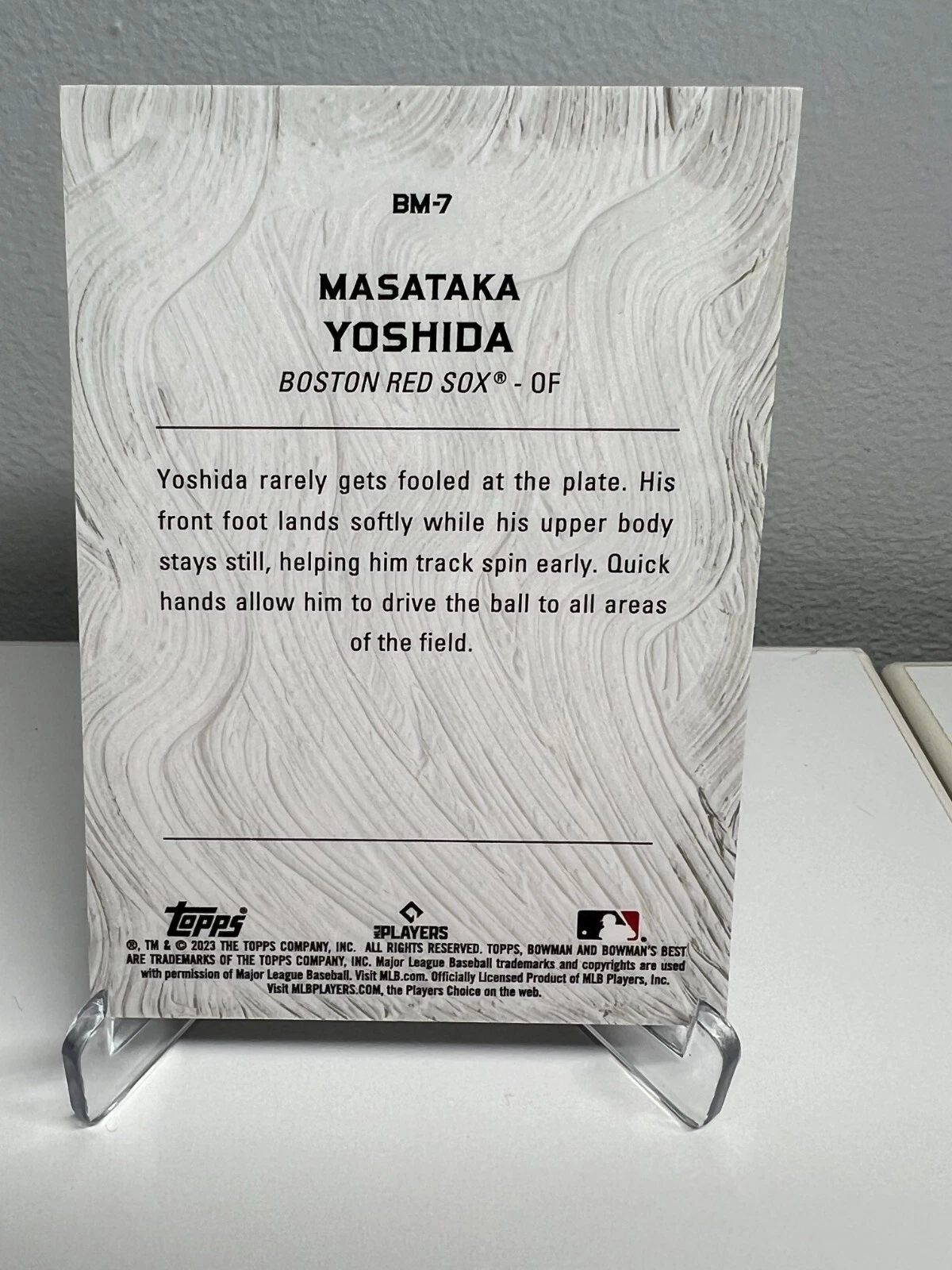 Masataka Yoshida 2023 Bowman's Best Masterpieces RC #BM-7 Red Sox