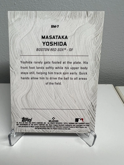 Masataka Yoshida 2023 Bowman's Best Masterpieces RC #BM-7 Red Sox