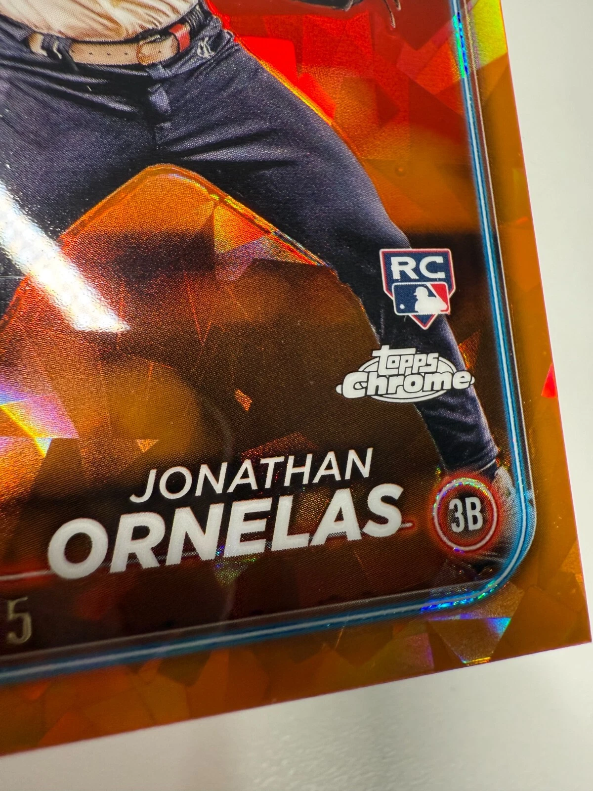 Jonathan Ornelas 2024 Topps Chrome Sapphire Orange RC /25 #575 Rangers