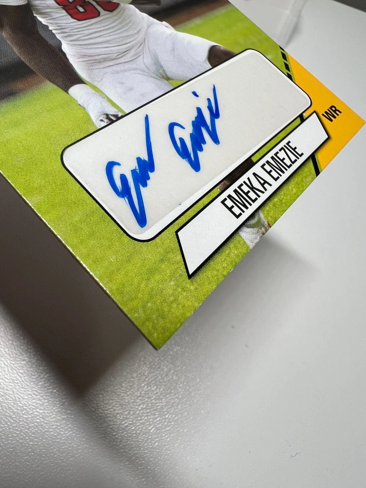 Emeka Emezie 2021 Leaf Pro Set College Gold Auto #PS-EE2 Wolfpack
